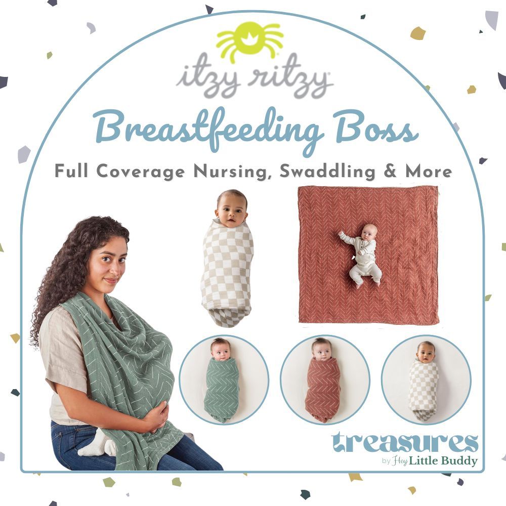 Itzy Ritzy Breastfeeding Boss Multi-Use Cover Nursing Cover Swaddle ...