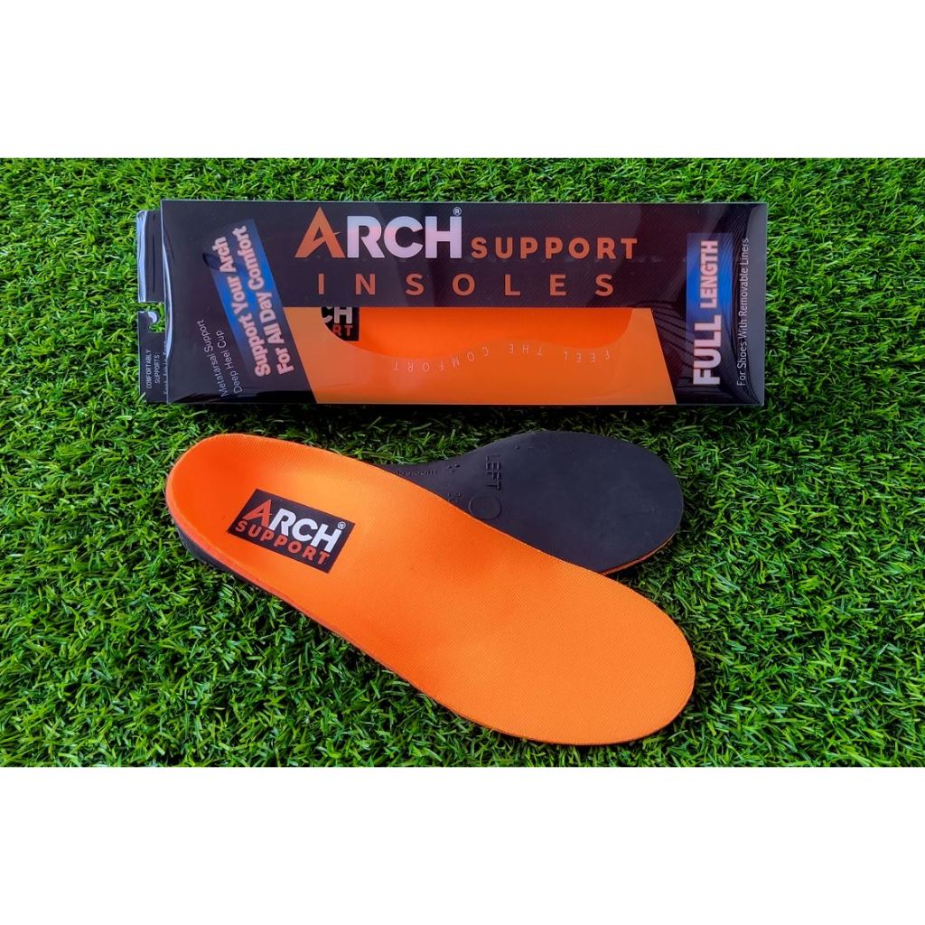 ARCH Support Deluxe Orange Insoles Flat Heel Back Knee Pain Plantar ...