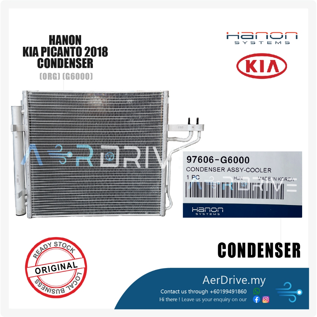 HANON ORIGINAL KIA PICANTO 2018 CONDENSER G6000 | Shopee Malaysia