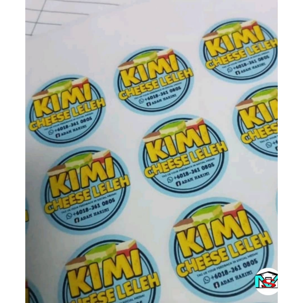 STICKER BULAT ⭐️ MURAH ⭐️ CANTIK ⭐️ CUSTOM MADE | Shopee Malaysia