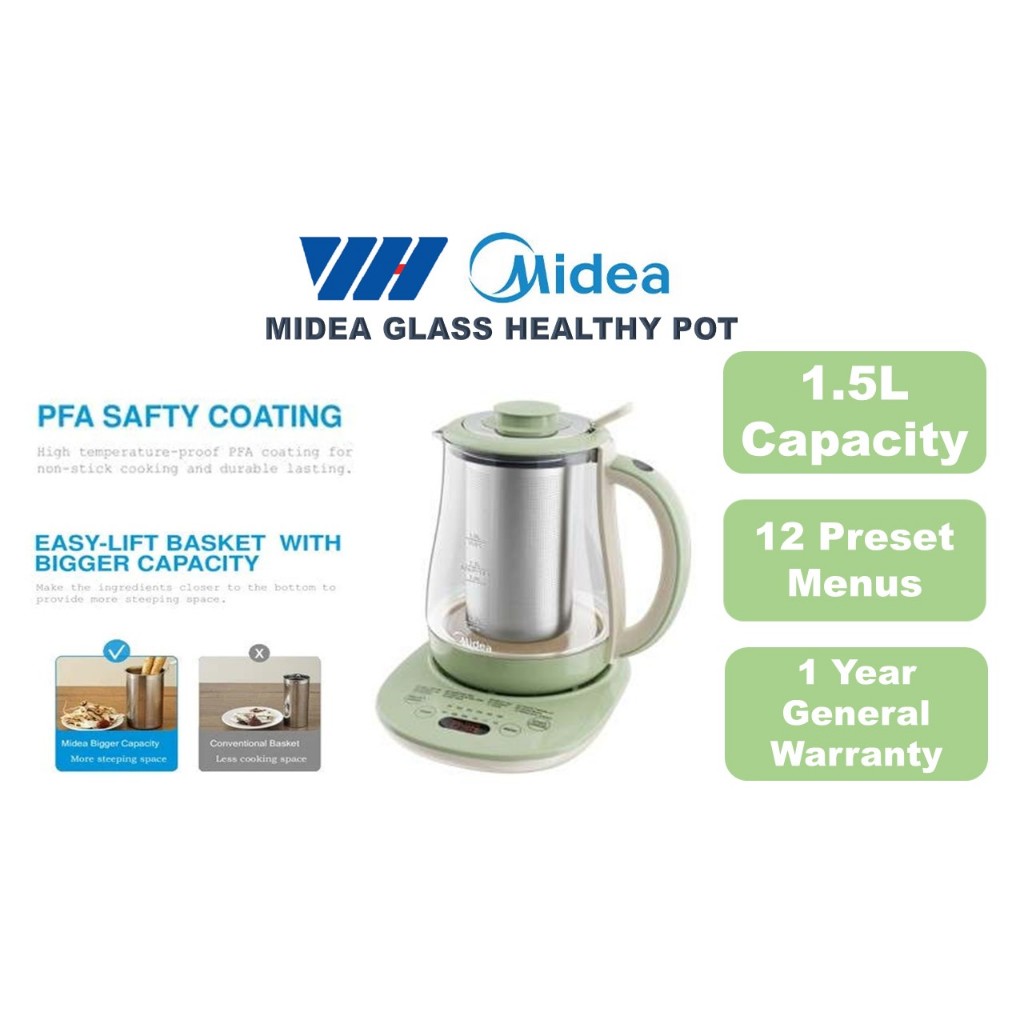 Midea 1.5L Healthy Pot With 12 Menus - 1 Year Warranty | Shopee Malaysia