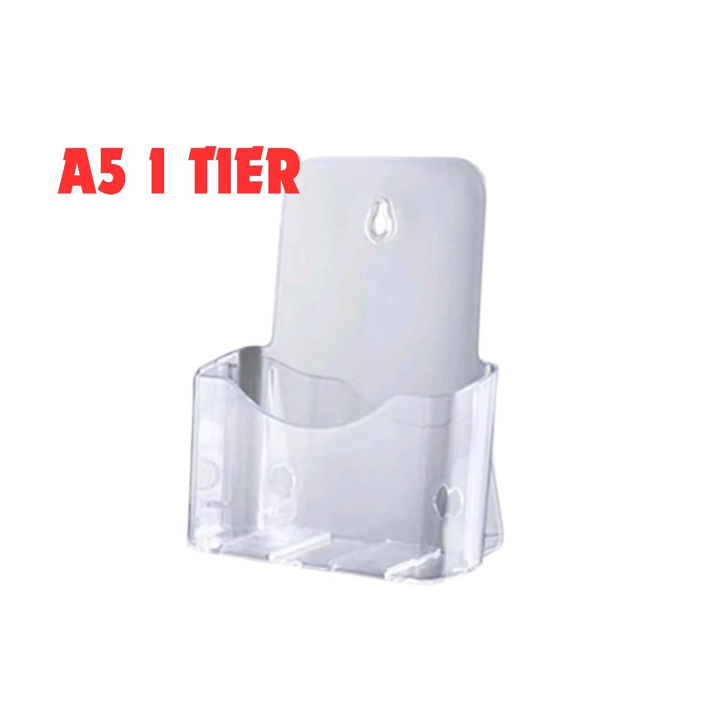 Acrylic Ad Brochure Holder Rack Card Display, A4, A5, A6 Plastic ...