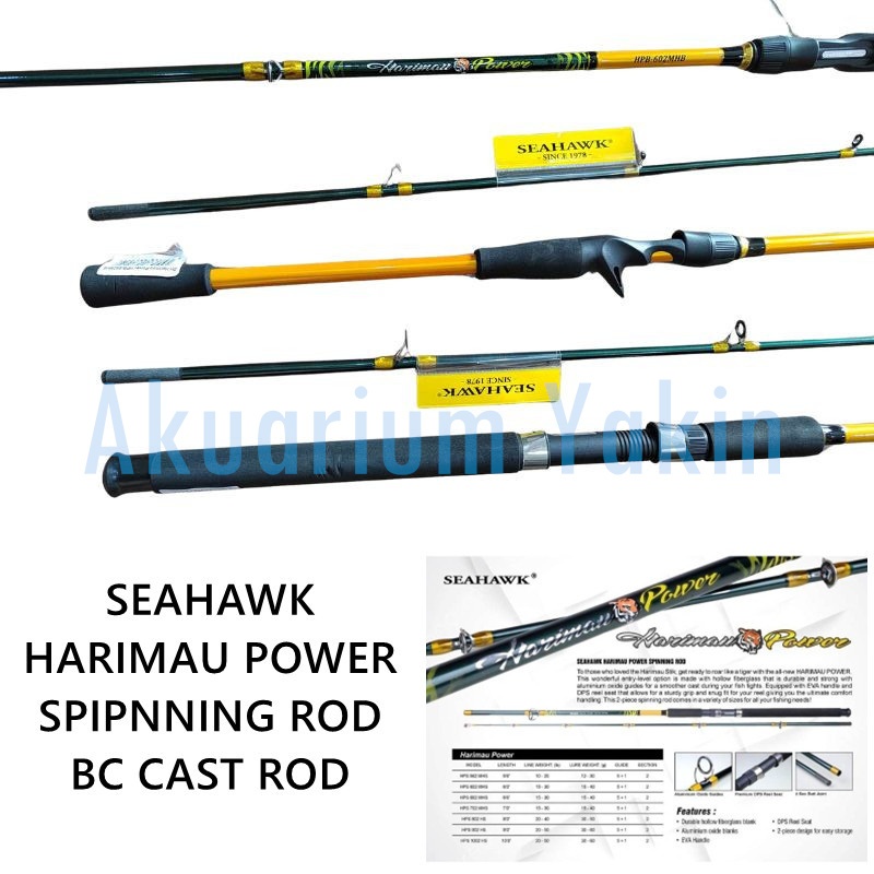 4077 SEAHAWK HARIMAU POWER SPINNING FISHING ROD | Shopee Malaysia