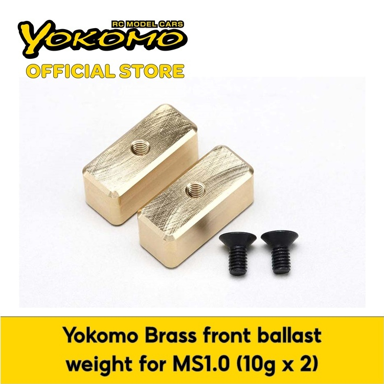 Yokomo Brass front ballast weight for MS1.0 (10g x 2) for remote ...