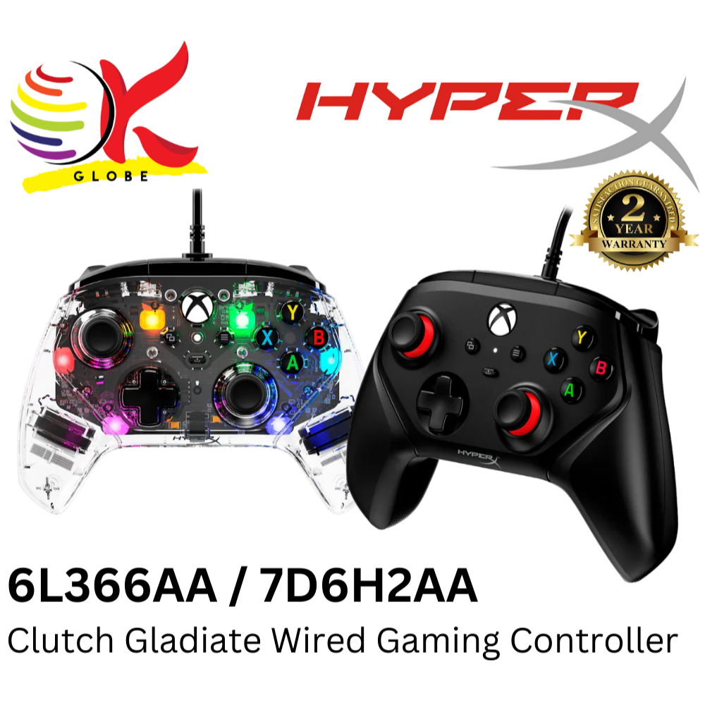 HYPER-X HYPERX CLUTCH GLADIATE WIRED GAMING CONTROLLER WITH XBOX ...