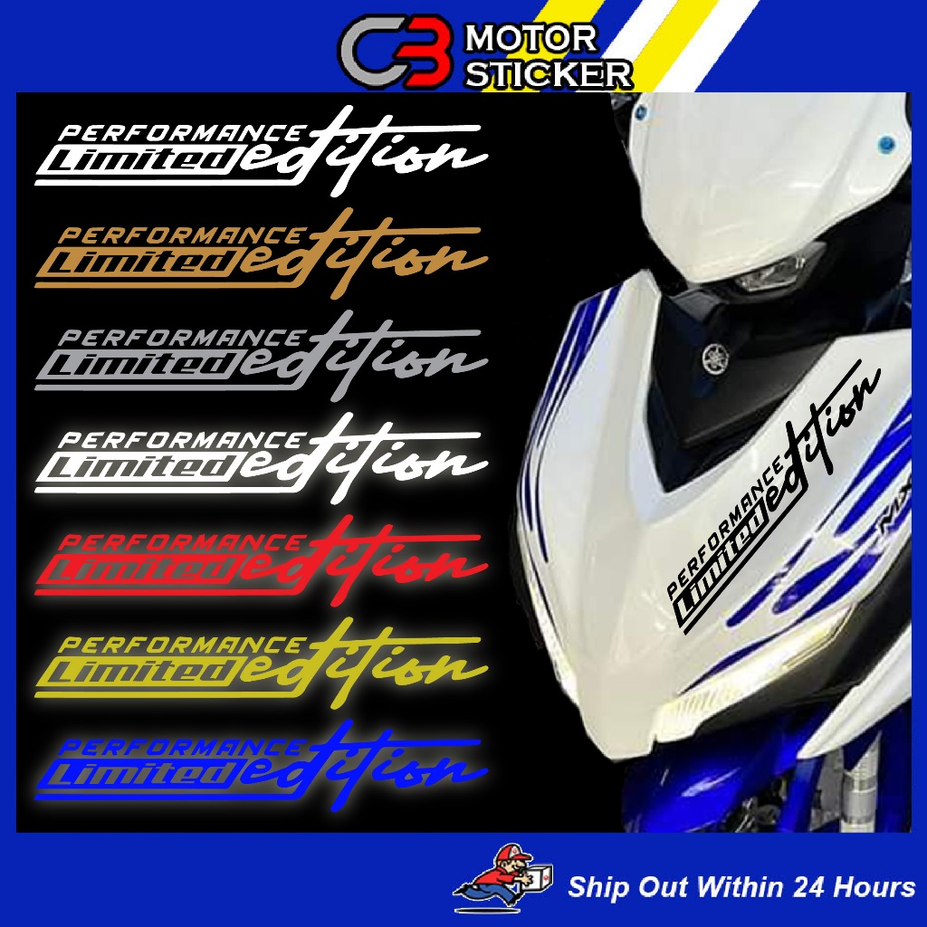 PERFORMANCE LIMITED EDITION HONDA YAMAHA STIKER MOTOR / M610 | Shopee ...