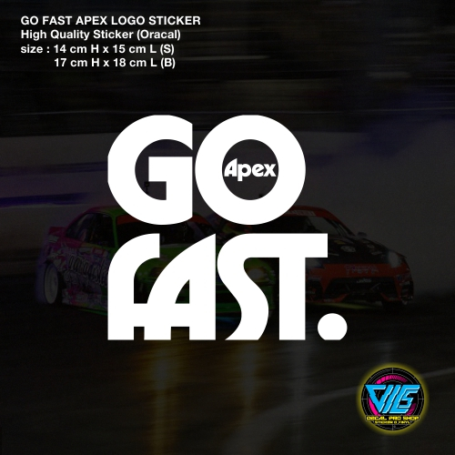 APEX GO FAST LOGO Sticker / Decal (High Quality Sticker) | Shopee Malaysia