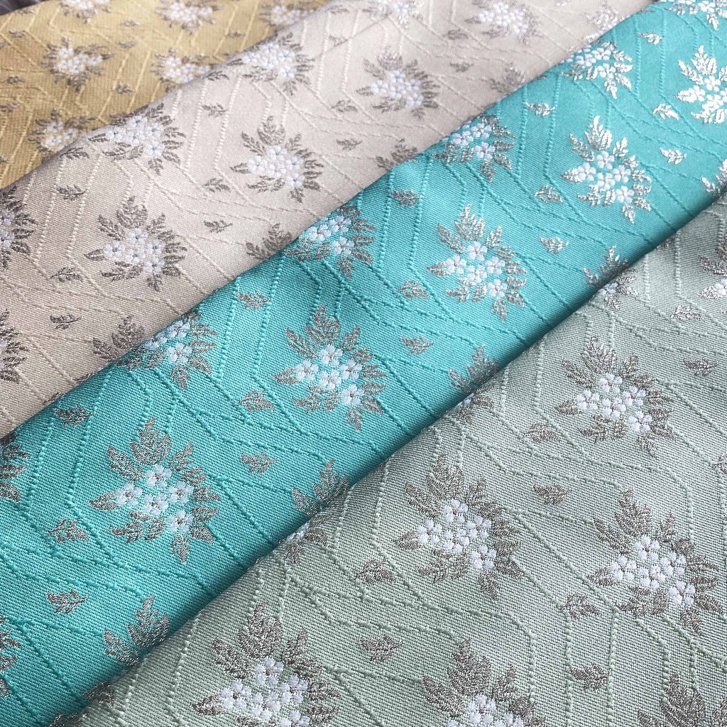 KAMDAR Open Meter Pastel Floral Jacquard Bidang 44