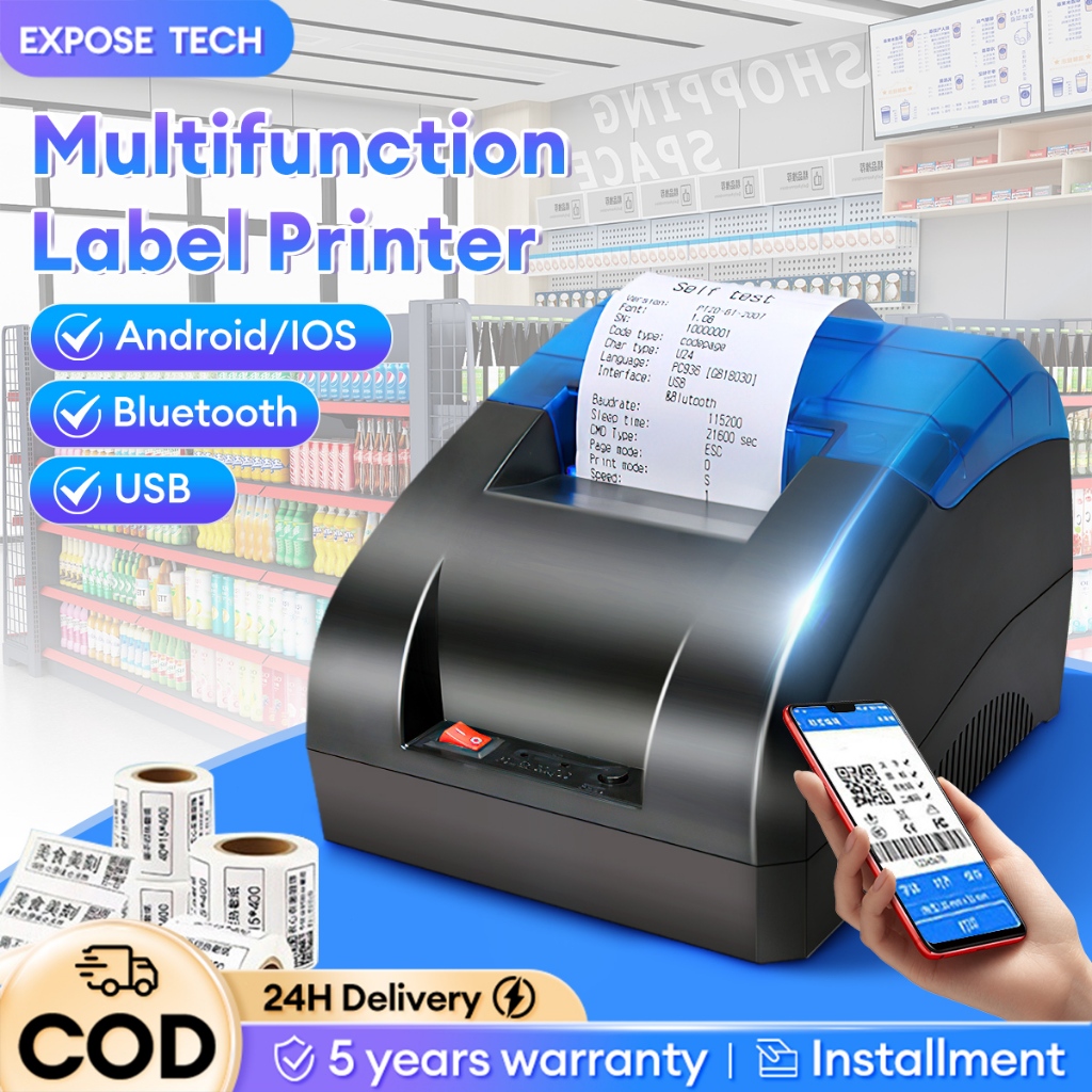 Expose printer wireless mini portable thermal printer payhere pos