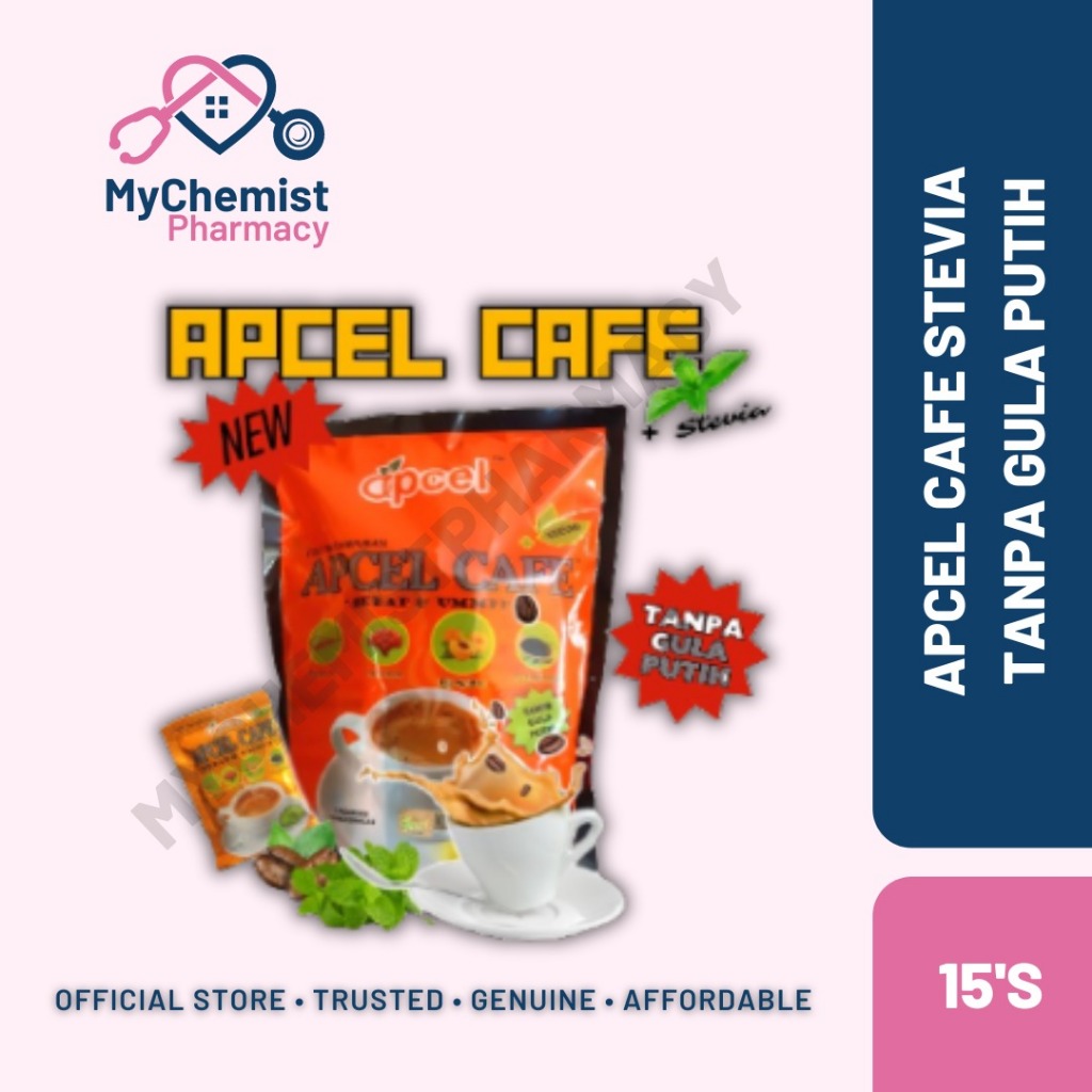 Apcel Cafe Kopi Pracampuran 20's x 25g / Apcel Cafe Stevia 15's x 25g ...