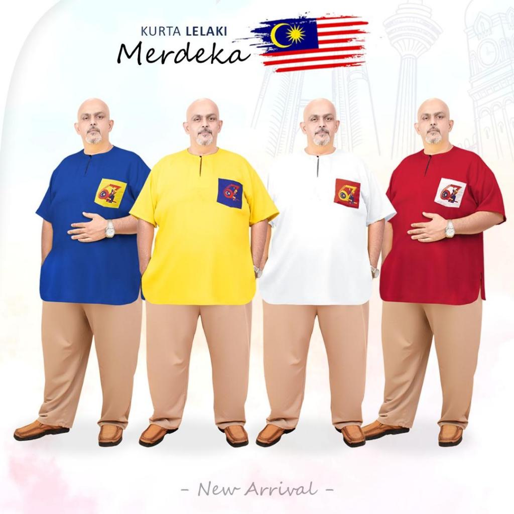 New Arrival 2024 Merdeka Kurta lelaki with Print Pocket By ROYAL HIJAB ...
