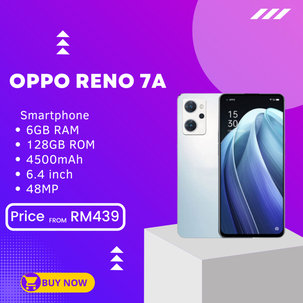 Oppo Reno 7A 5G 6GB+128GB (Original second) READY STOCK | Shopee Malaysia