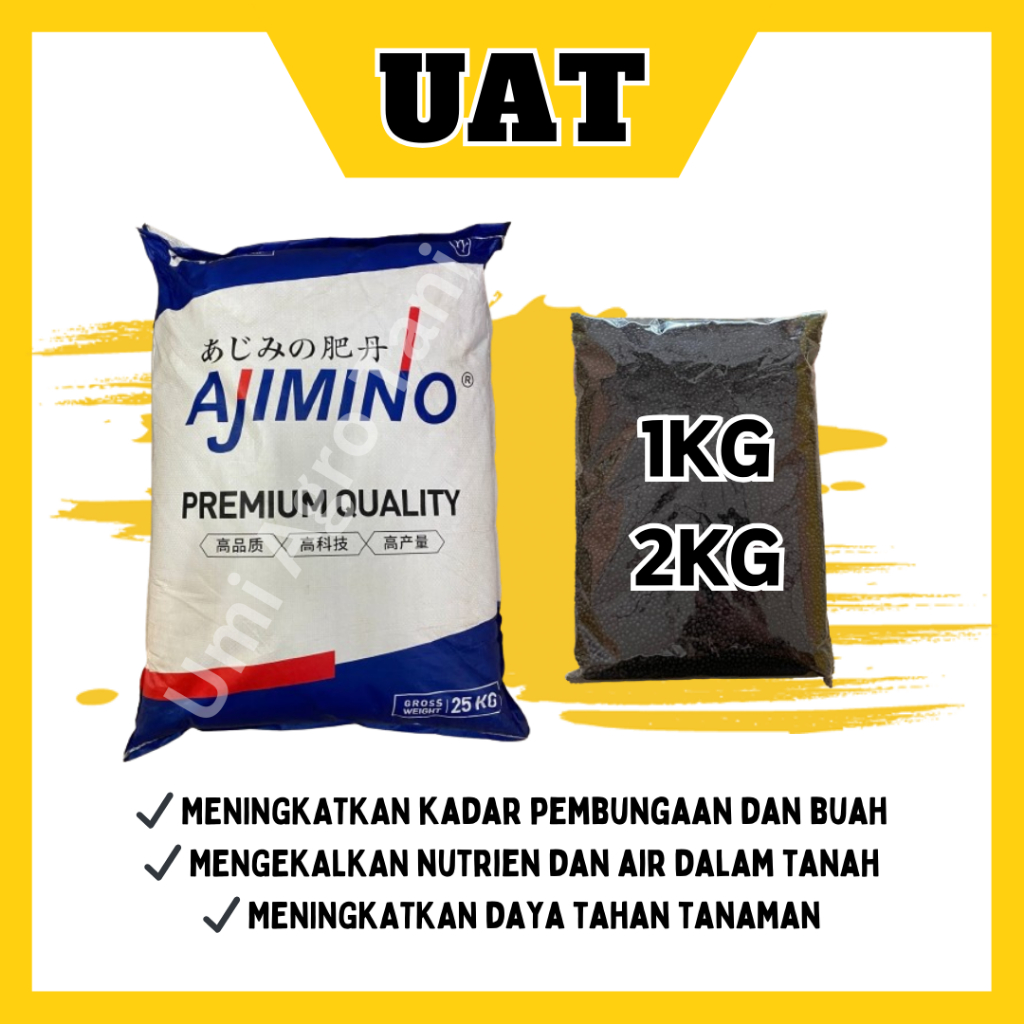 [1KG/2KG] BLACK GOLD AJIMINO (8-8-8) BAJA KOPI 888 SUBUR TANAH TANAMAN ...