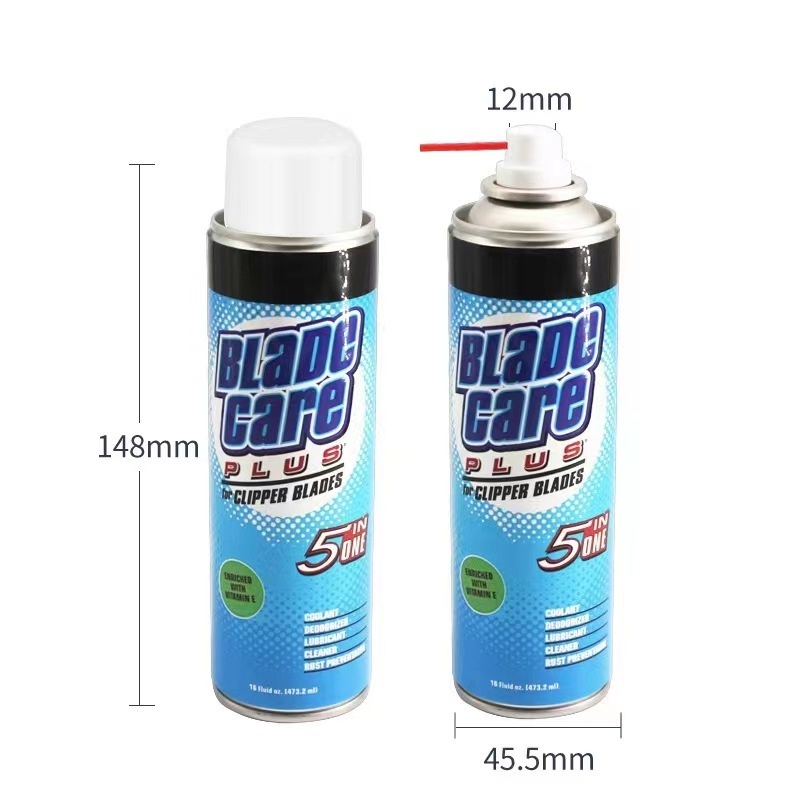 Blade Care Plus 5 in 1 437ml Coolant Spray for Barber Clipper Blade ...