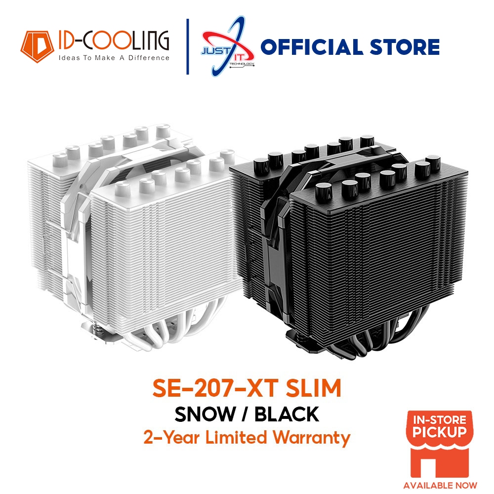 ID-COOLING SE-207-XT Slim CPU Cooler - (Snow / Black) | Shopee Malaysia
