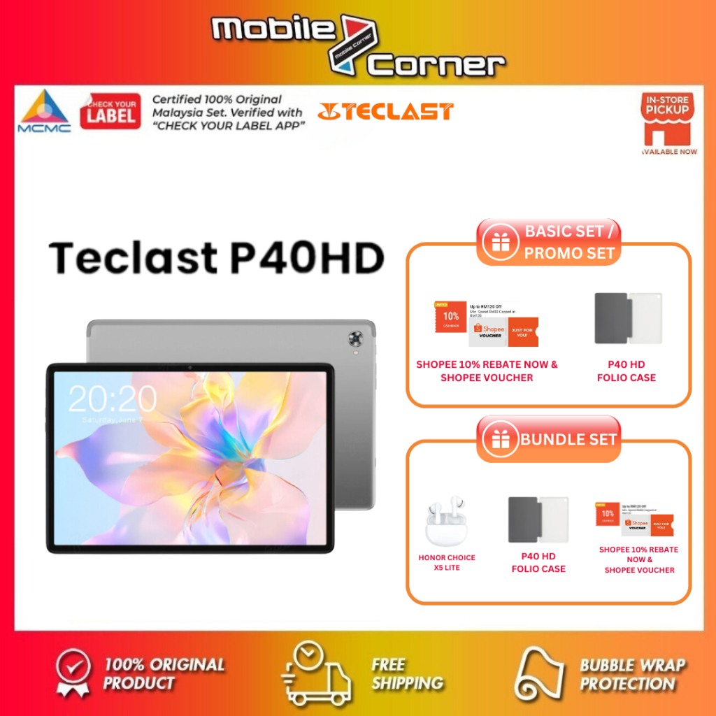 Teclast P40HD [4G LTE | 6GB RAM + 128GB ROM] - Original Teclast ...