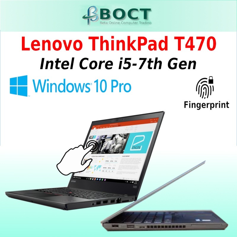 Refurbished Lenovo ThinkPad T470 / Intel Core i5 7th Gen / Full HD / IR ...