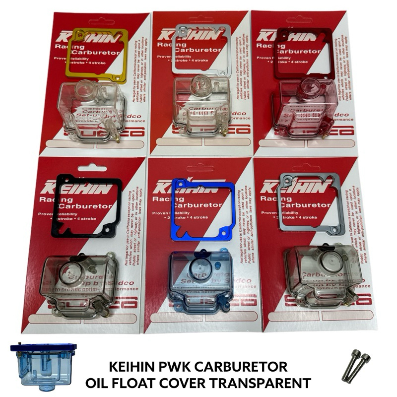 KEIHIN PWK CARBURETOR FLOAT COVER TRANSPARENT WITH ADAPTER | Shopee ...