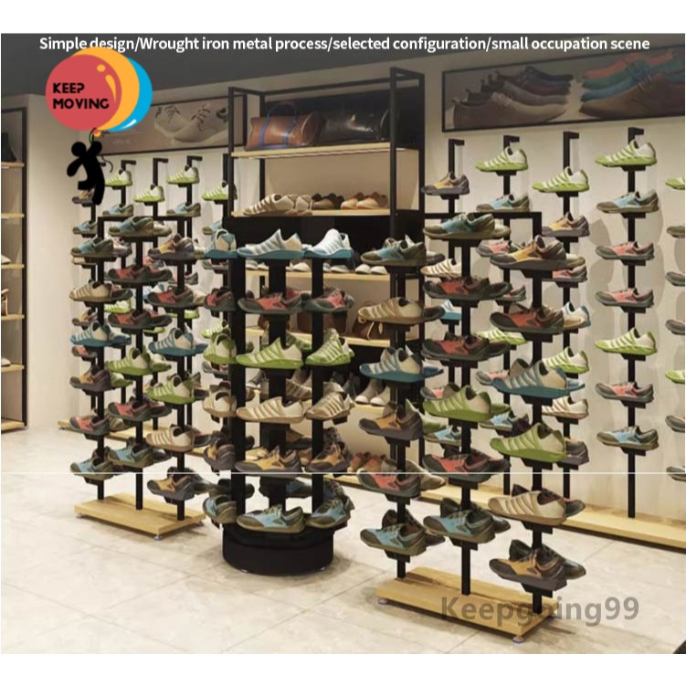 Shoes Display Rack Rak Kasut Sports Single / Double Sided Rak Paparan ...