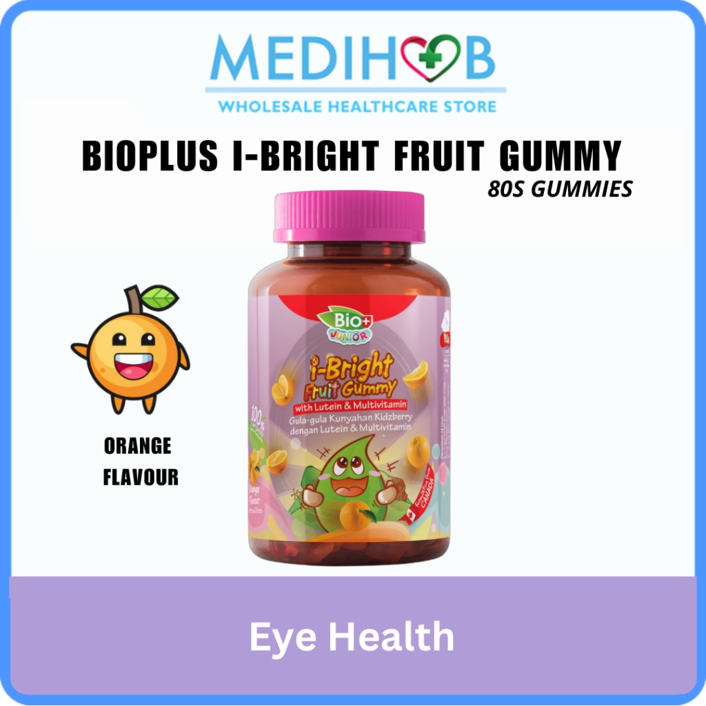 Bio+ Junior Gummies I-Bright Lutein & Lycopene Natural Orange 80's ...