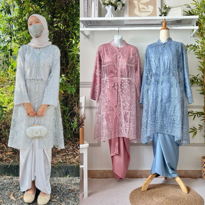 Mekar Pario Lace | Raya 2024 | Set Pario | Set Pario Murah | Baju ...