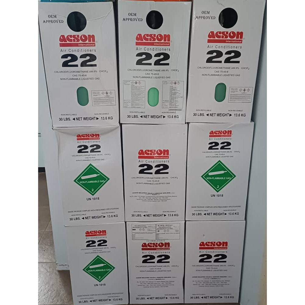 R22 Refrigerant 13.6KG Air Conditioner Gas R22 ACSON | Shopee Malaysia