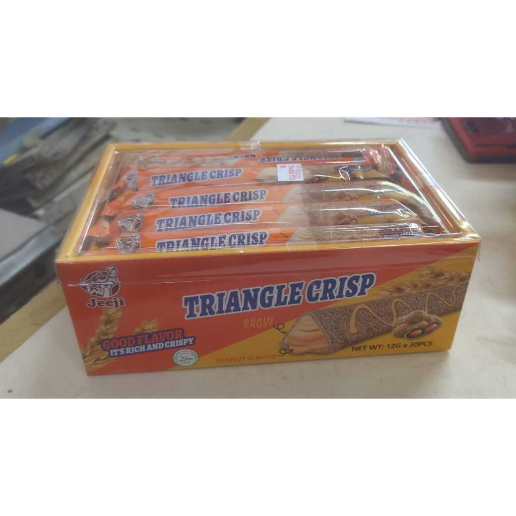 Jeeji Triangle Crisp (Peanut Flavour) 12g x 30pcs | Shopee Malaysia