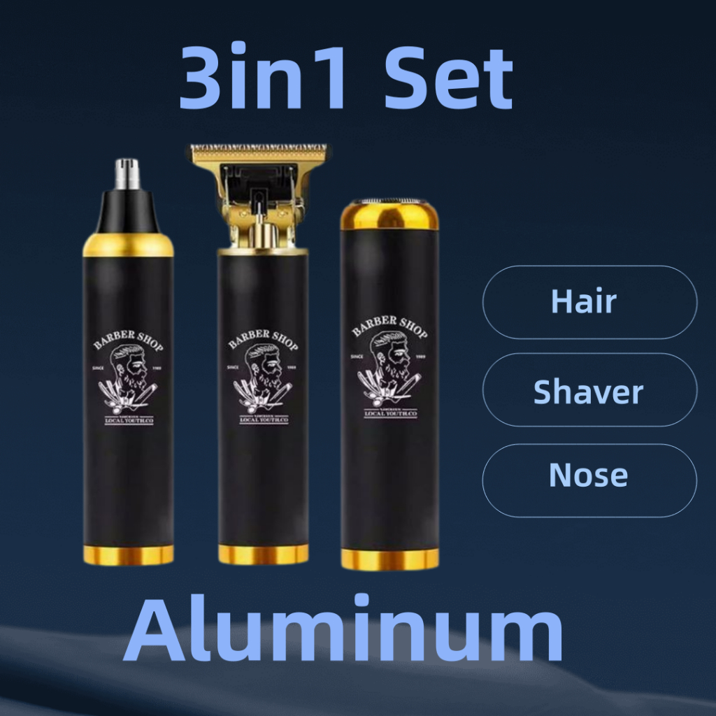 Barber Shop 3 in 1 Professional Electric Hair Clipper Rechargeable ...