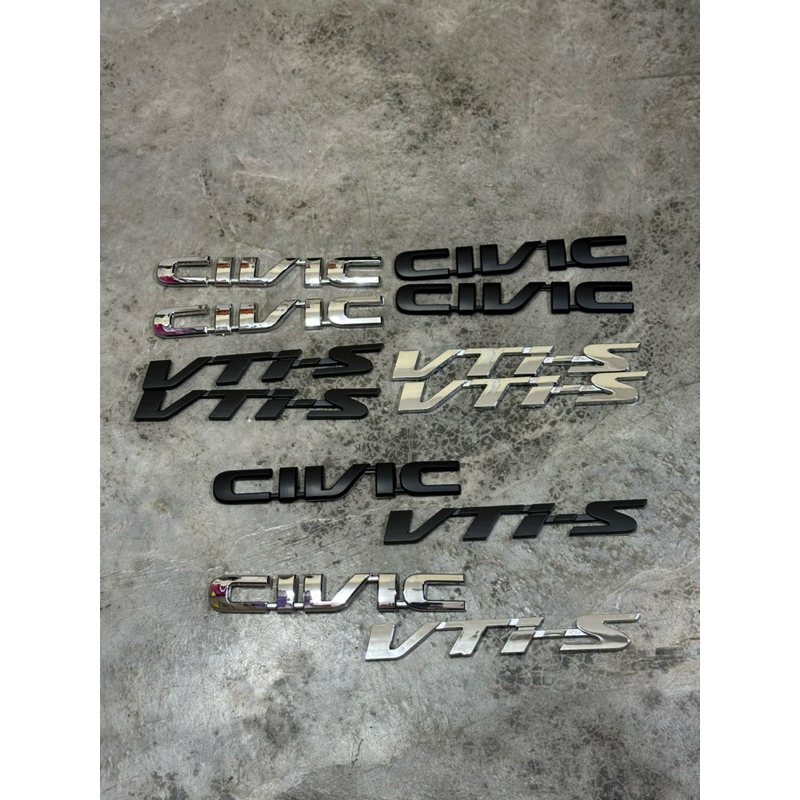 Emblem Civic es vti-s logo badge sticker | Shopee Malaysia