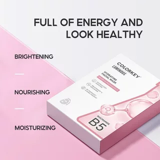 COLORKEY LUMINOUS B5 Facial Sheet Mask(10ea/box) Hydrating, Nourishing, Brightening, Soothing sheet for daily use