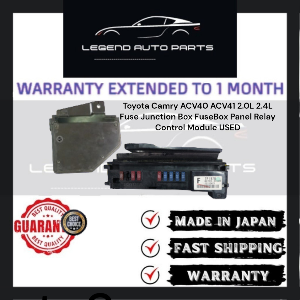 Toyota Camry ACV40 ACV41 2.0L 2.4L Fuse Junction Box FuseBox Panel ...