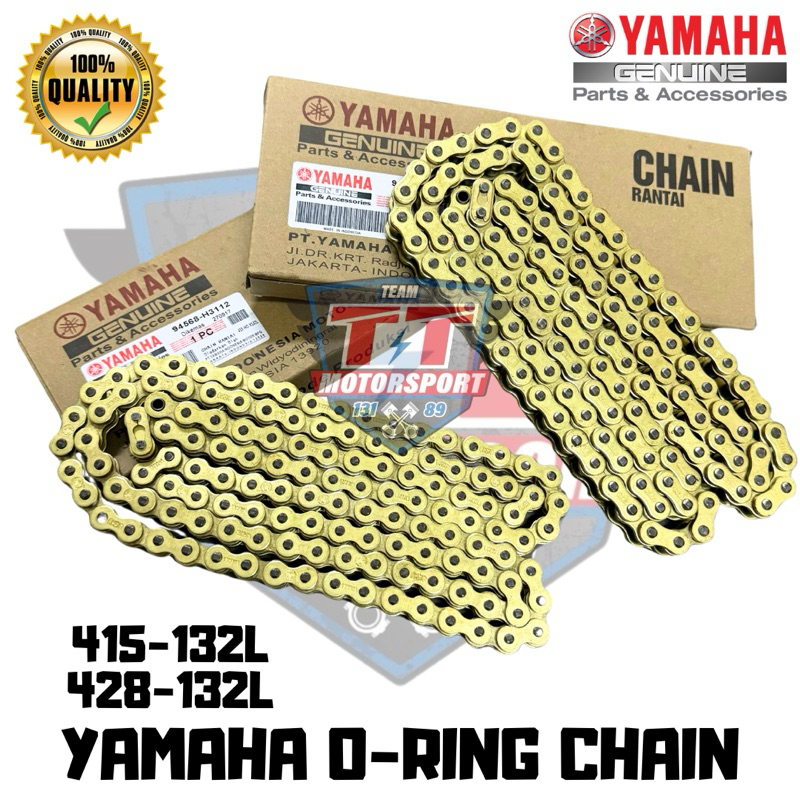YAMAHA ORING CHAIN 415HO 428HO 132L RANTAI EMAS O RING 415 428 | Shopee ...