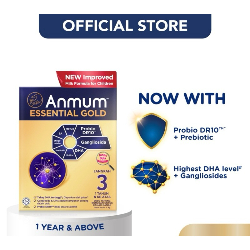Anmum Essential Gold Step 3 1.1KG Exp: 11/2025 (new packing) | Shopee ...