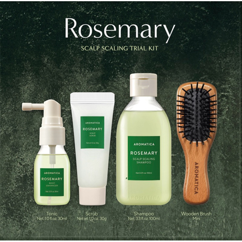 AROMATICA Rosemary Scalp Scaling Trial Kit (Limited Edition Set ...