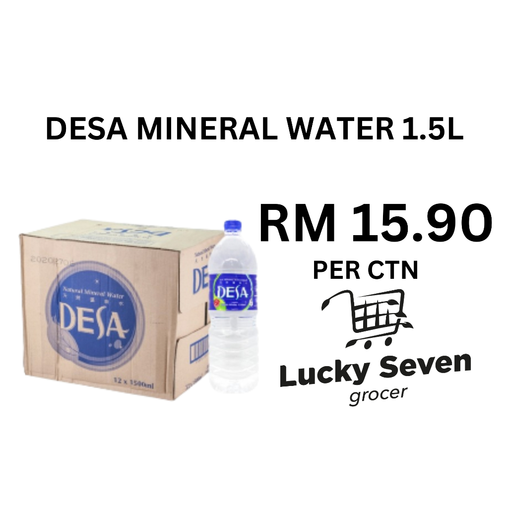 DESA MINERAL WATER (1500ml x 12 Bottles x 1 Carton ) | Shopee Malaysia