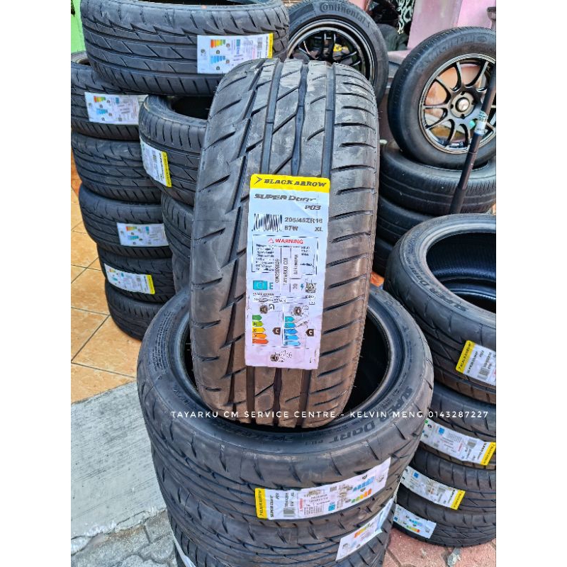 205-45-16 Black Arrow Tyre ( Made in China ) ( Tahun 2025 ) | Shopee ...