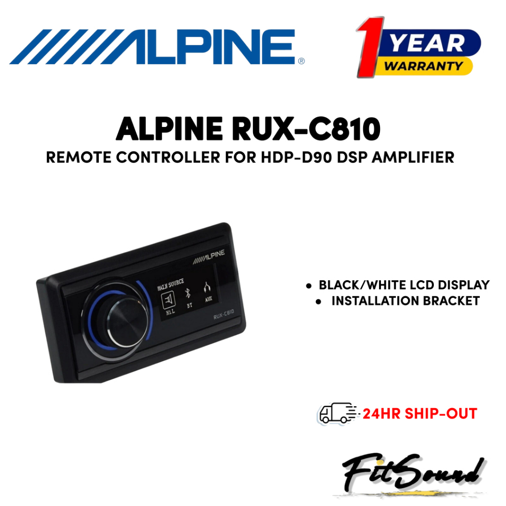 Alpine RUX-C810 Remote Controller for Alpine Status HDP-D90 DSP ...
