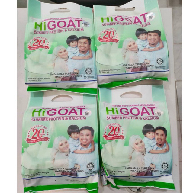 KOMBO 4 PACKET HIGOAT SUSU KAMBING ORIGINAL | Shopee Malaysia