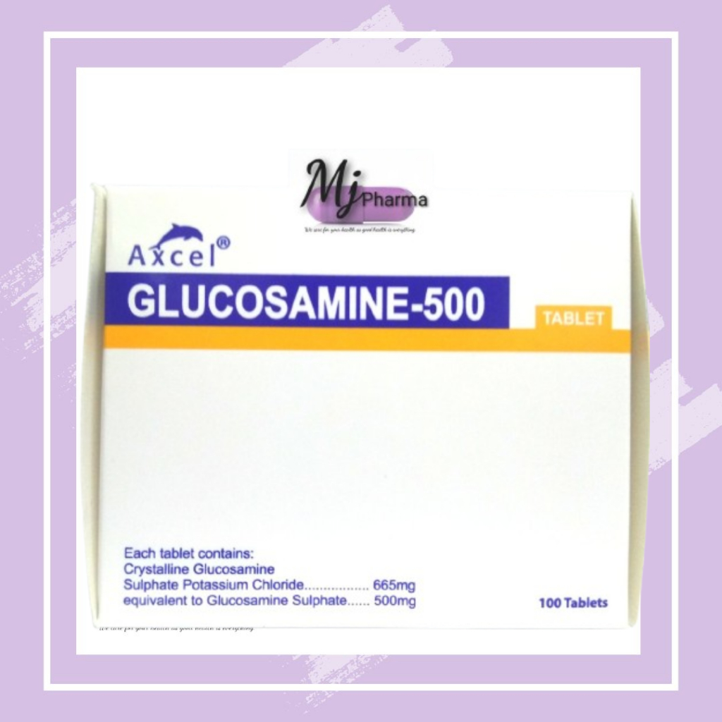 Axcel Glucosamine - 500 Box of 10 strips x 10 tablets per strip ...