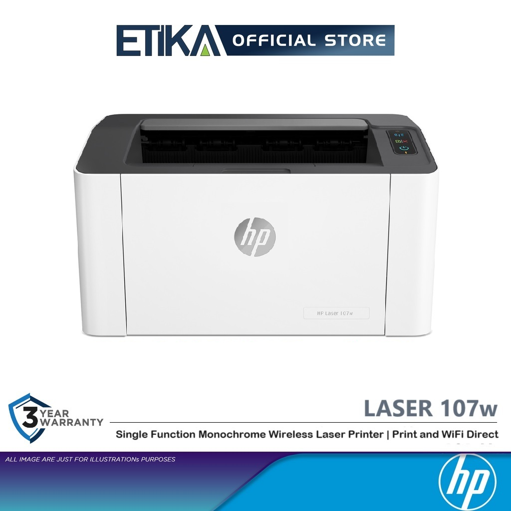 Hp Laser 107w Single Function Monochrome Wireless Laser Printer