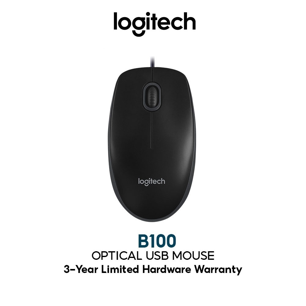 Logitech B100 USB Mouse | Shopee Malaysia