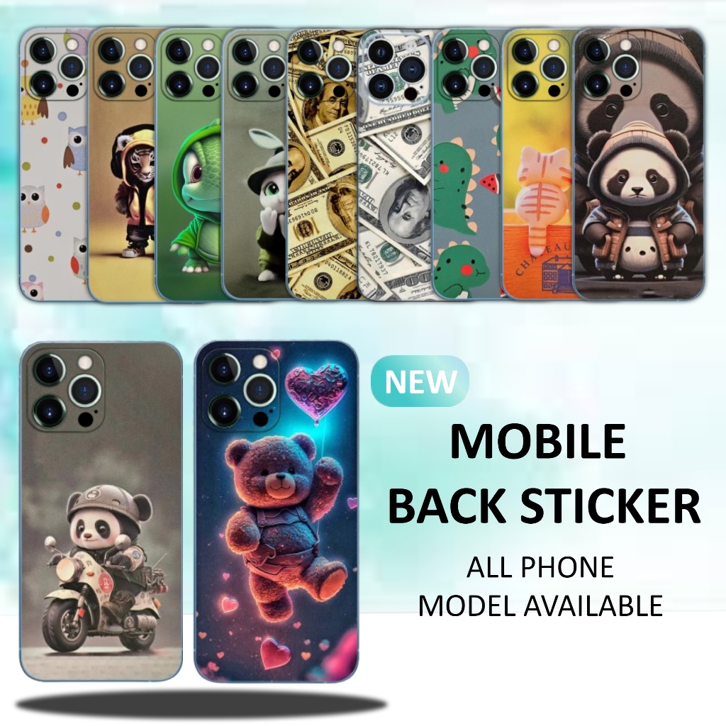 PANDA / CARTOON SERIES- PHONE BACK SKIN / SCREEN PROTECTOR FILM STICKER ...