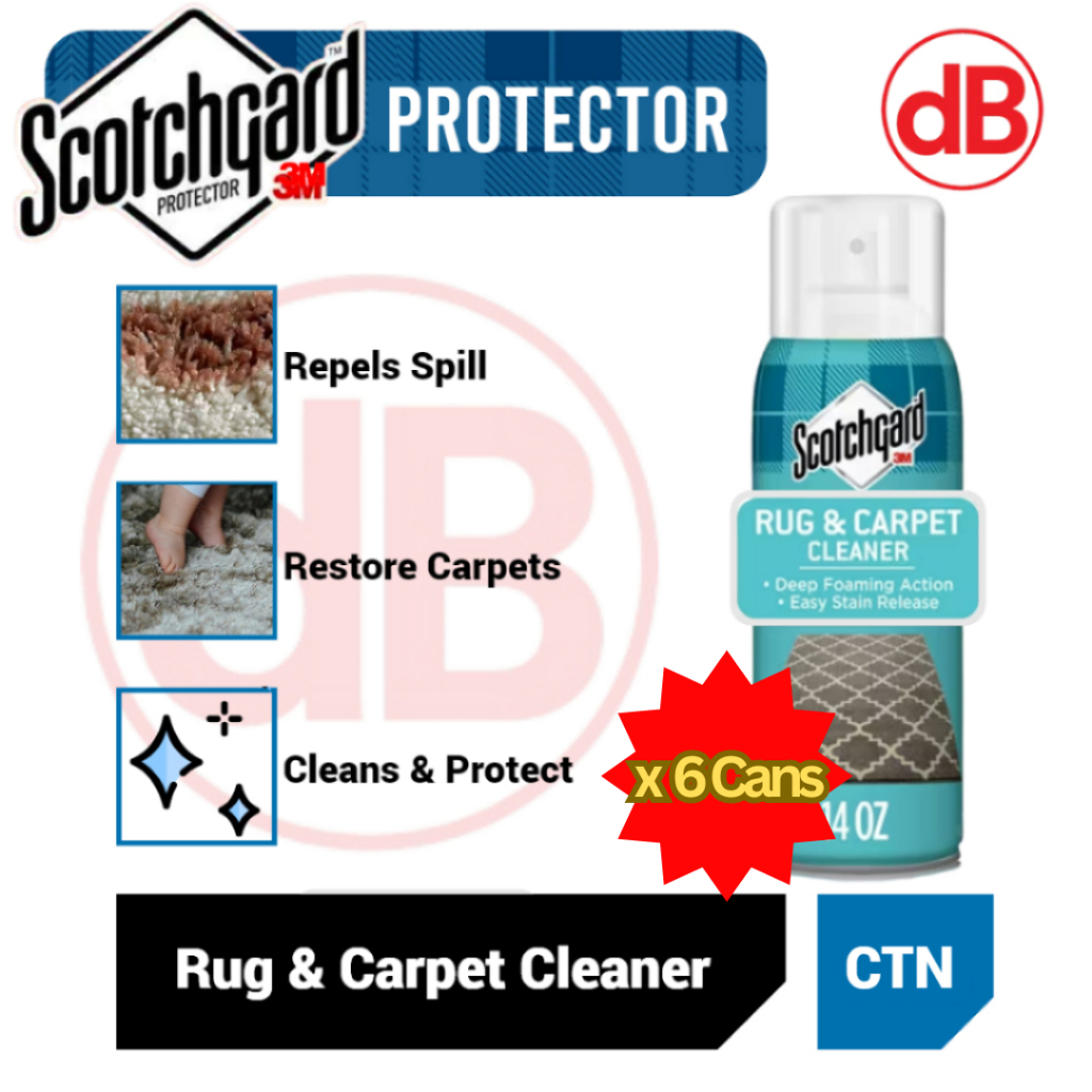 (READY STOCK) 3M Scotchgard Rug & Carpet Cleaner (6can/ctn) | Shopee ...