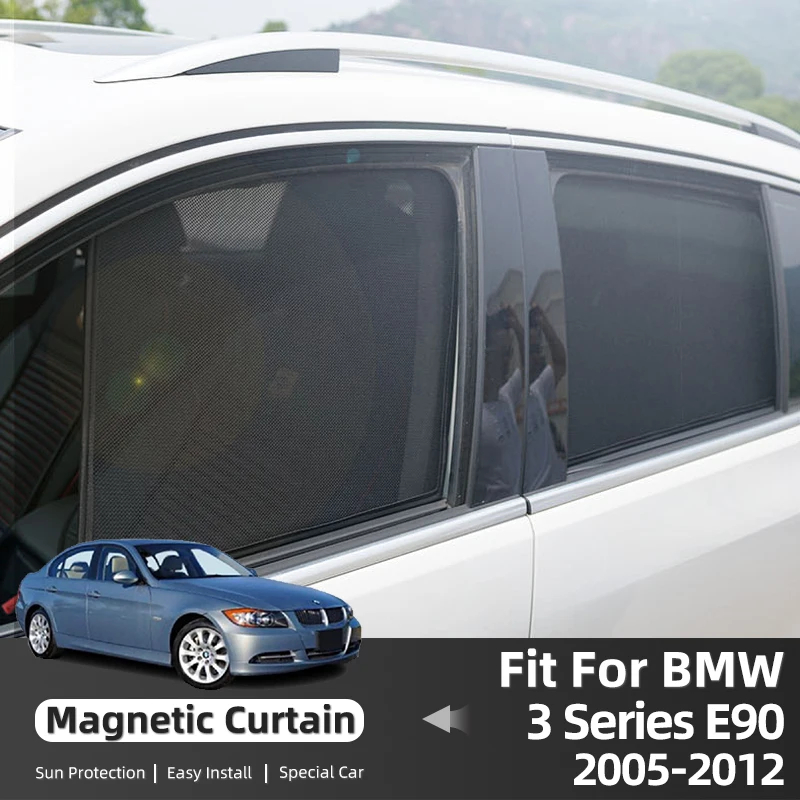 BMW 3 SERIES E90 2005-2011Magnetic Sunshade (6pcs) Magnet Sun Shade Car ...