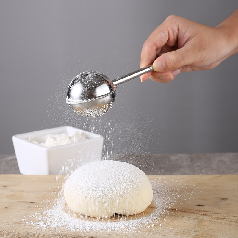 Stainless Steel Matcha Spice Powder Sieve Baking Tools Powder Sugar ...