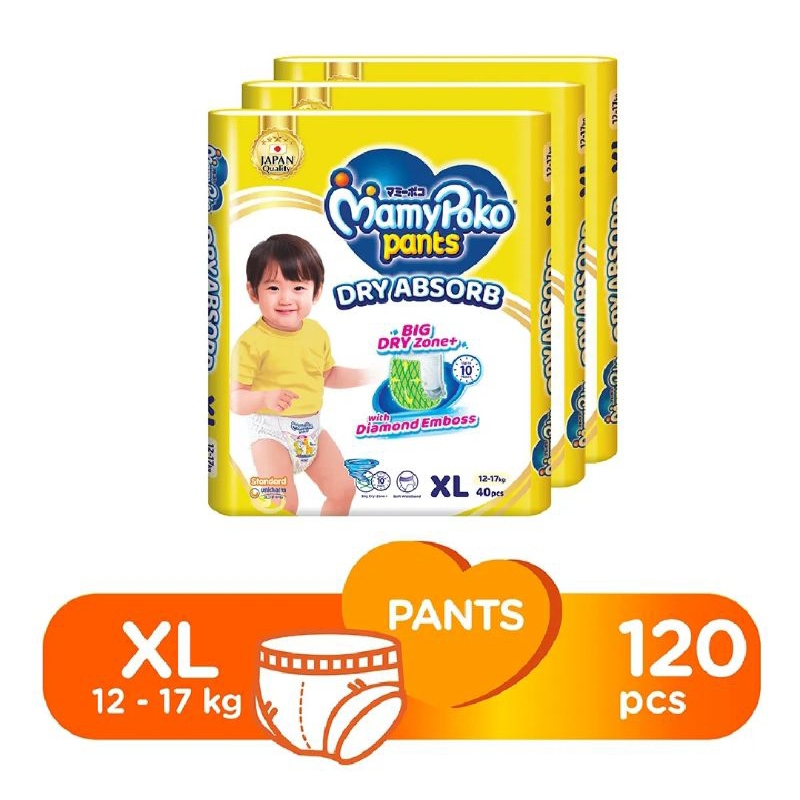 Mamypoko Standard Pants Xxl MamyPoko Pants Extra Absorb Baby