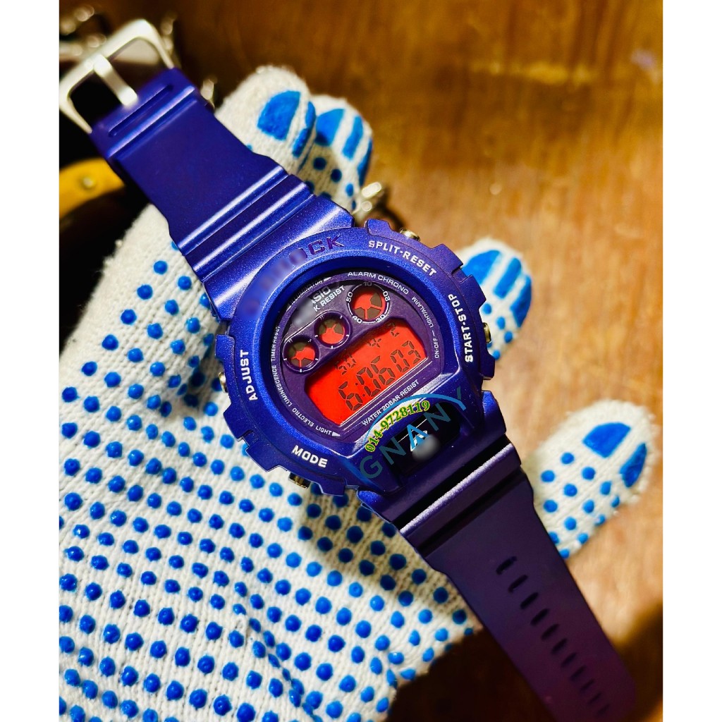 Gshock Dw6900 1289 Polis Evo Digital Time All Black Trending Watches All Time in Malaysia Shopee Malaysia