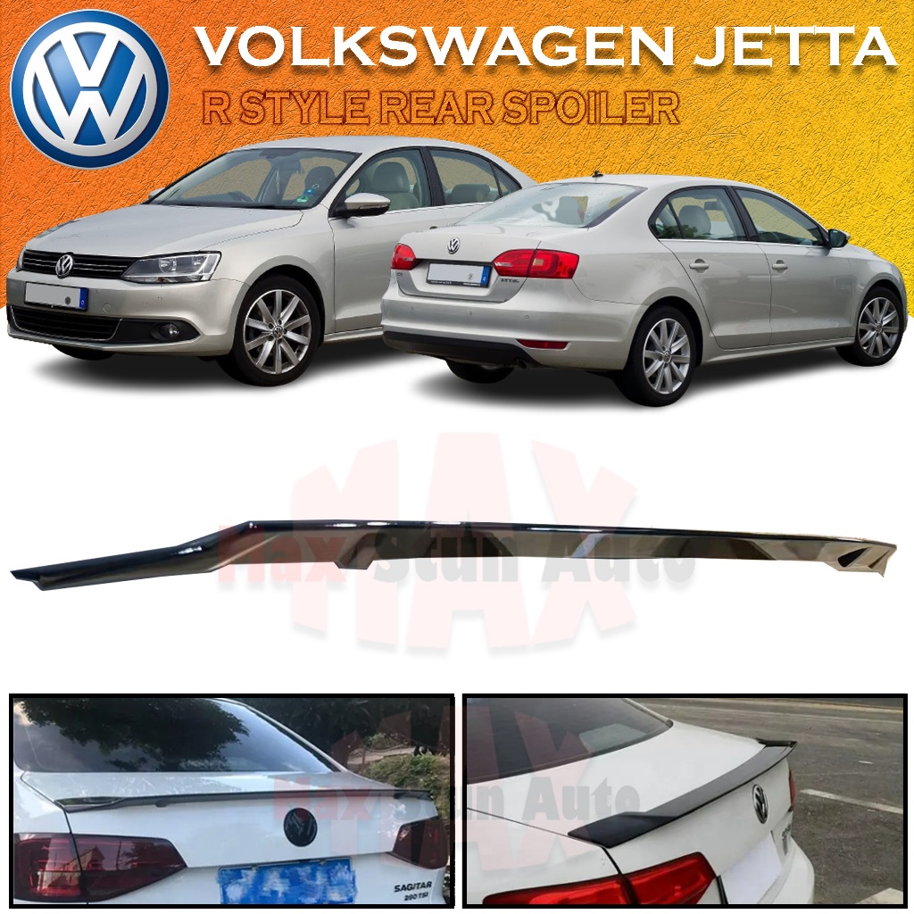 VOLKSWAGEN JETTA MK6 2012-2018 R STYLE REAR ROOF SPOILER LIP WITH PAINT ...