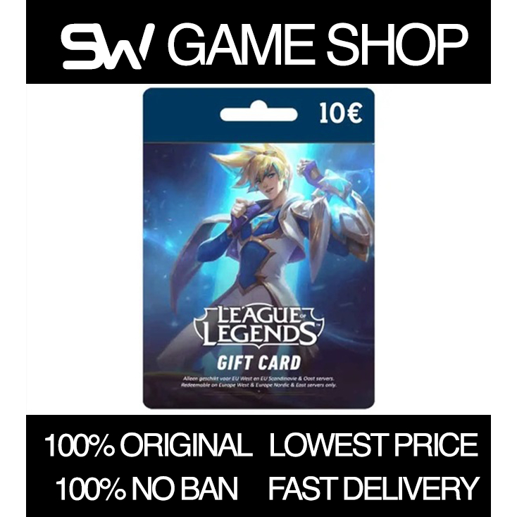 [EU] Europe PC League of Legends LOL Valorant Riot Point Card Credit RP ...
