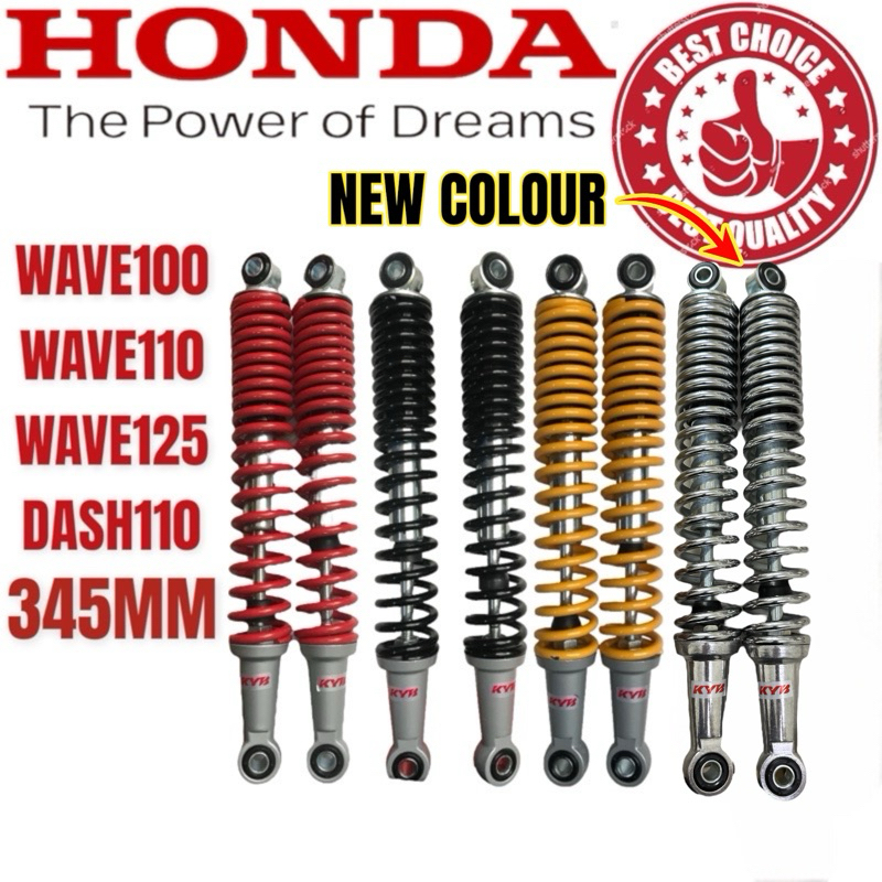 SPECIAL DEAL!! 345MM KYB WAVE100 WAVE110 WAVE125 DASH SM SPORT FUTURE ...